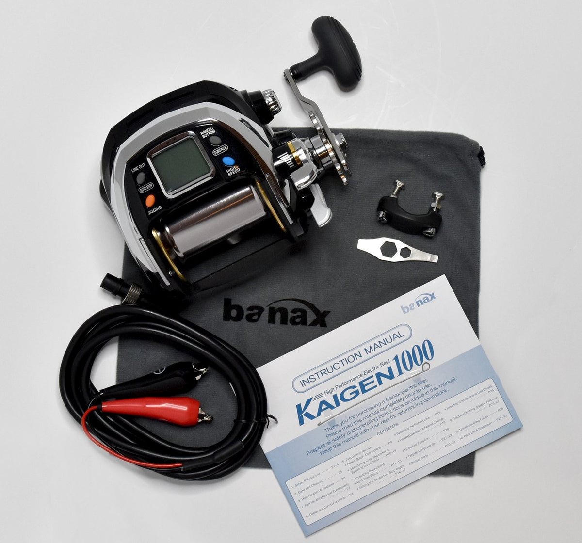 Banax Kaigen 1000 Electric Reel | Deep Drop Fishing Reel with 45lb Max Drag