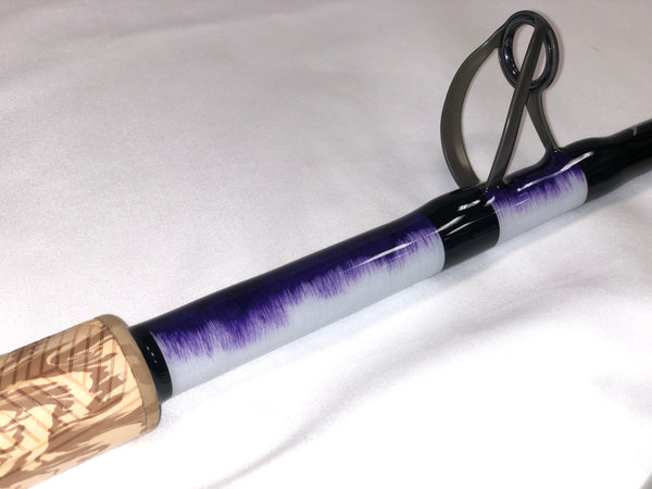custom purple fishing rod Combo: LP SV-1200 Electric Reel & Custom Swordfish Rod – Check'n Bottom Outfitters LLC